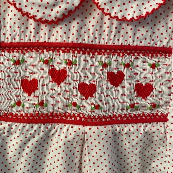 Delaney Smoked Cotton girls dress